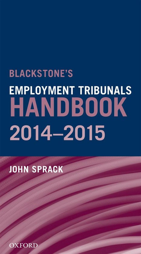 Blackstone's Employment Tribunals Handbook 2014-15 - cover