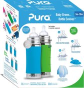 Pura starterset - Plasticvrij - 325 ml - Aqua - Groen
