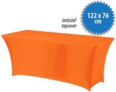 Cover Up Tafelrok Stretch - 122x76cm - Incl. Topcover - Oranje