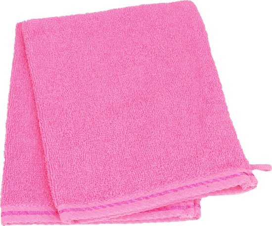 ARTG Towelzz® - Set van 10 Washandjes - 16 x 22 cm - Washandje - 100% Katoen - 500 gr/m2 - Fuchsia Roze - PINK