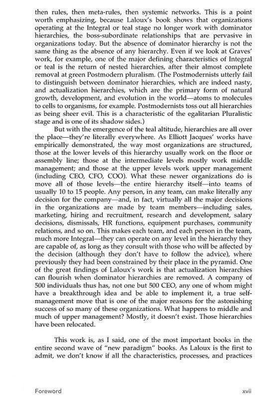 Reinventing Organizations