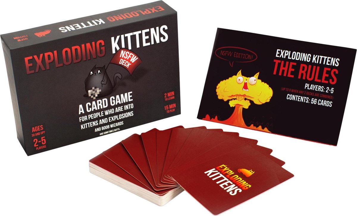 Exploding Kittens NSFW Edition - Engelstalig Kaartspel — afbeelding 2