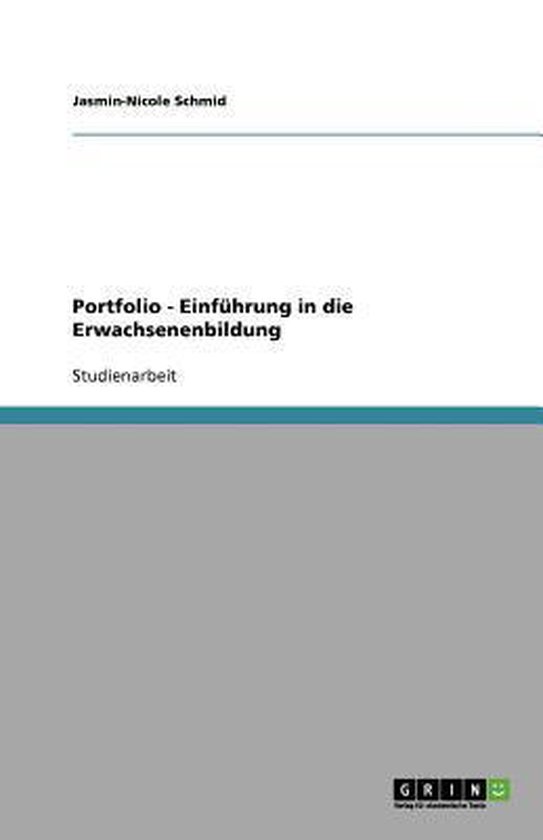 Portfolio - Einfuhrung in die Erwachsenenbildung - cover