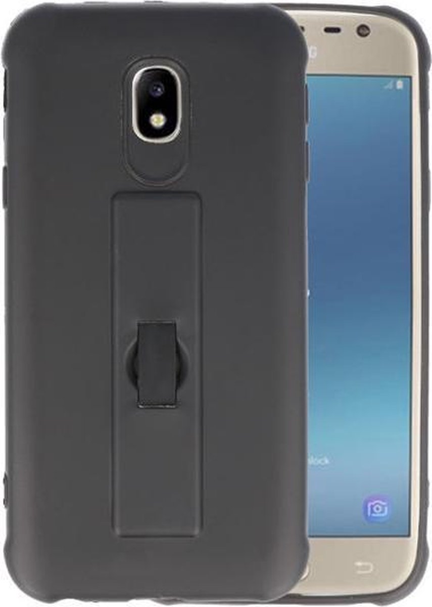 Zwart Carbon serie Zacht Case hoesje voor Samsung Galaxy J3 2017