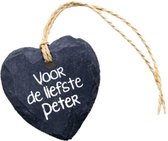 Paperdreams - Natuurstenen hart - Voor de liefste Peter