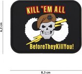 Embleem 3D PVC Kill m All