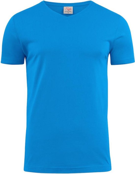 Printer T-shirt Heavy V-hals man 2264024 Oceaanblauw - maat 5XL