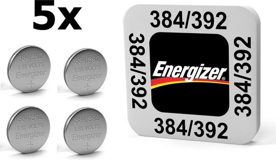 5 Stuks - Energizer 384/392 1.55V knoopcel batterij | bol.com