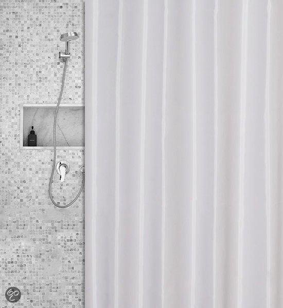 Roomture douchegordijn wit 180 x 200 cm