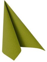 Papstar Servetten Royal Collection servetten olijfgroen 40 x 40 cm