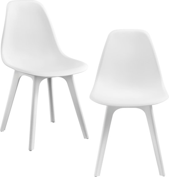 Design stoel Lendava 2 stuks set - wit