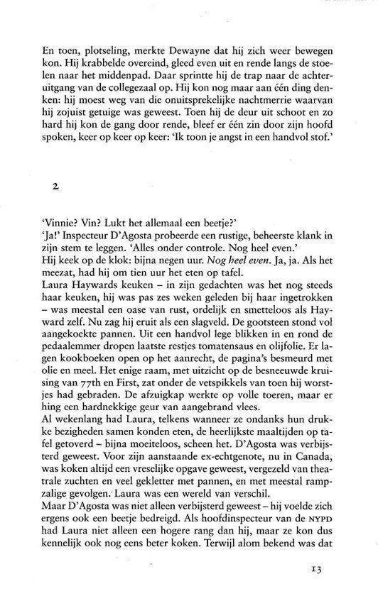 Tekstpagina 13 uit een boek, over D'Agosta in Laura's keuken.