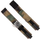 Bracelet de montre bande velcro de protection camouflage hollandais