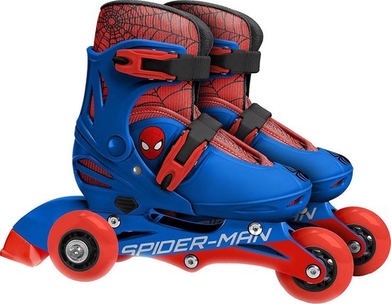Marvel Inline Skates Spider-man Hardboot Rood/blauw Maat 27-30