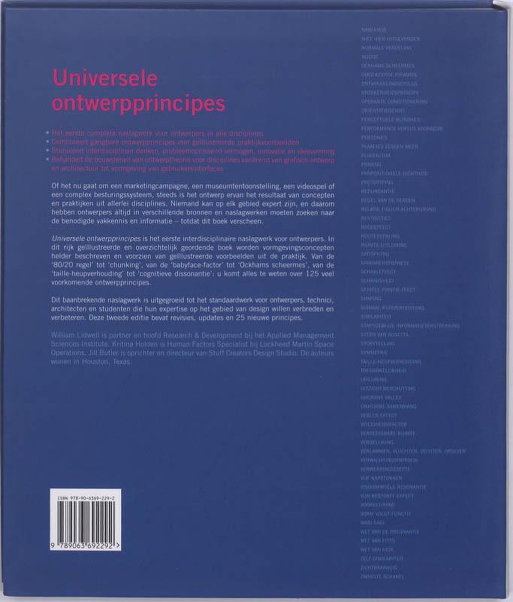 Universele Ontwerpprincipes - back cover
