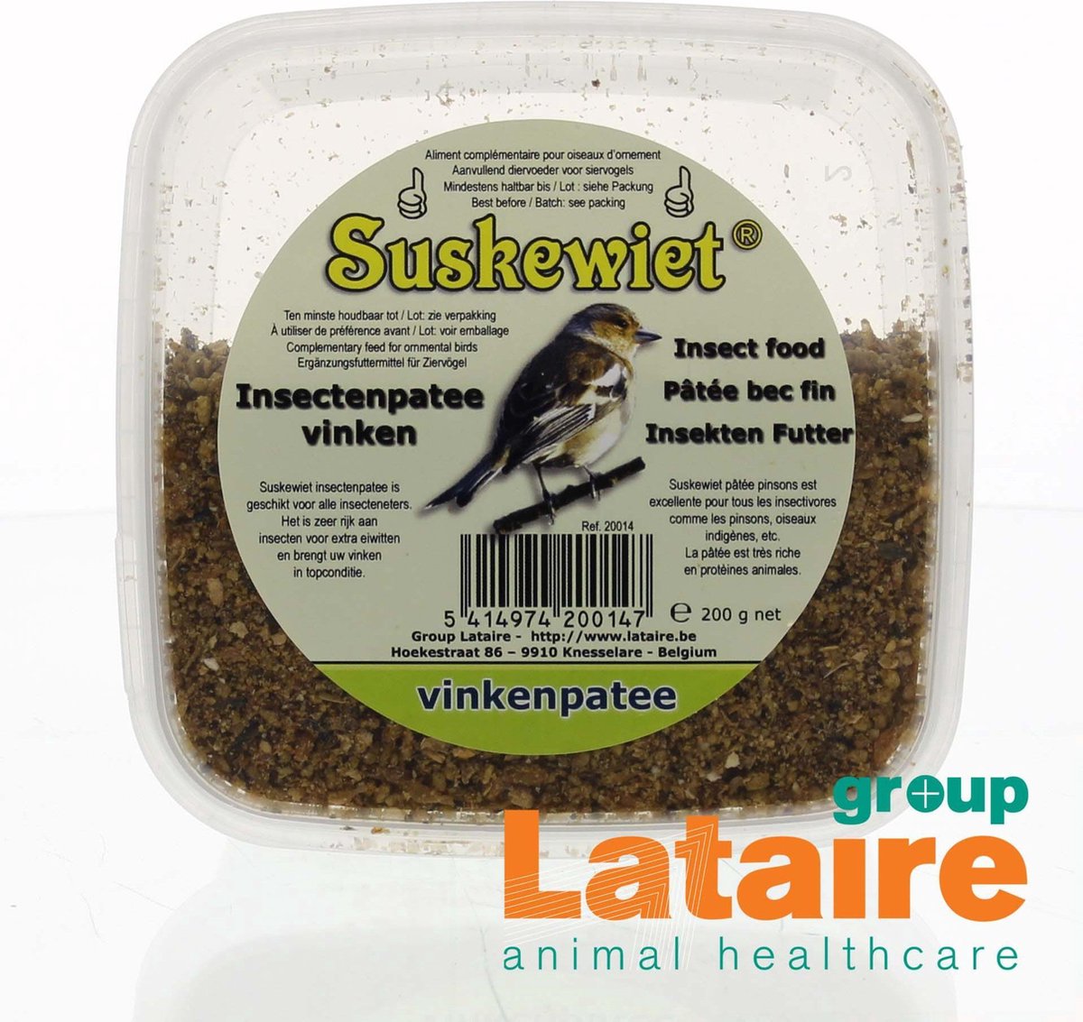 Suskewiet Insectenpatee Eerste Keus 200g - voor vogels