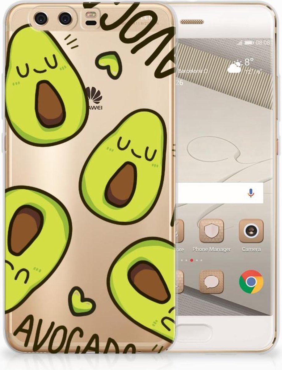 Huawei P10 Plus Telefoonhoesje met Naam Avocado Singing