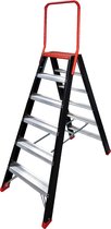 Bol.com Altrex Taurus 6 treeds - Dubbel oploopbare magazijntrap - Altrex Proffessional - Werkhoogte 3.40m - opberghoogte 1.52m aanbieding