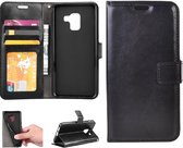 Samsung Galaxy A8 (2018) Portmeonnee hoesje / book style case Zwart