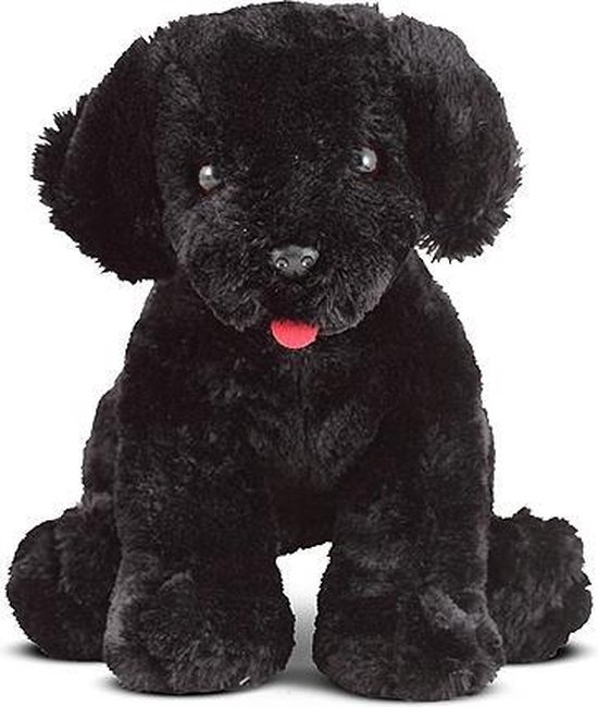 Pluche knuffel zwarte Labrador 18 cm | bol.com