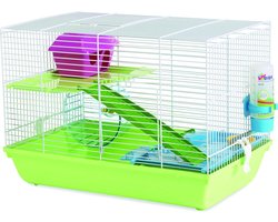 Savic Hamsterkooi Martha Triple - Groen - 46.5 x 29.5 x 34 cm
