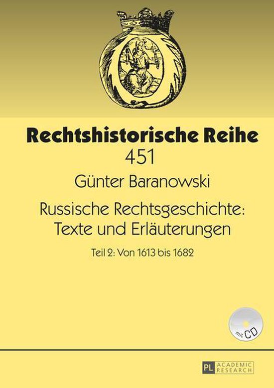 Rechtshistorische Reihe 451 - Russische Rechtsgeschichte: Te ... - cover