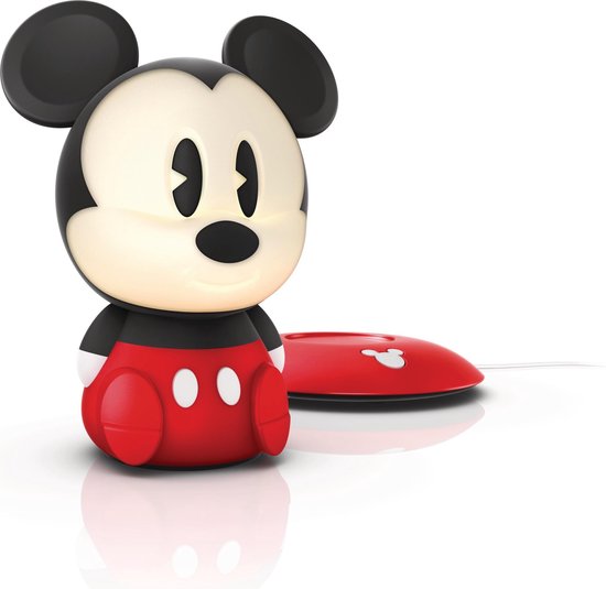 Philips Disney Softpal Mickey - Tafellamp - LED - Zwart | bol.com