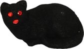 Halloween - Halloween deco zwarte kat van 23 cm