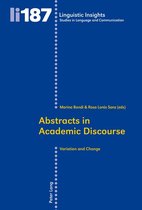 Linguistic Insights 187 - Abstracts in Academic Discourse