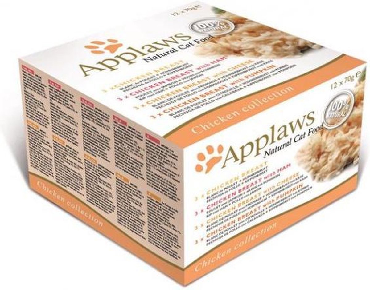 Applaws Applaws cat blik adult multipack chicken selection kattenvoer 12x70 gr