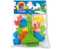 Summertime Zandbak/strand speelgoed - 12-delig - zand speelset - kunststof - strandspeeltjes