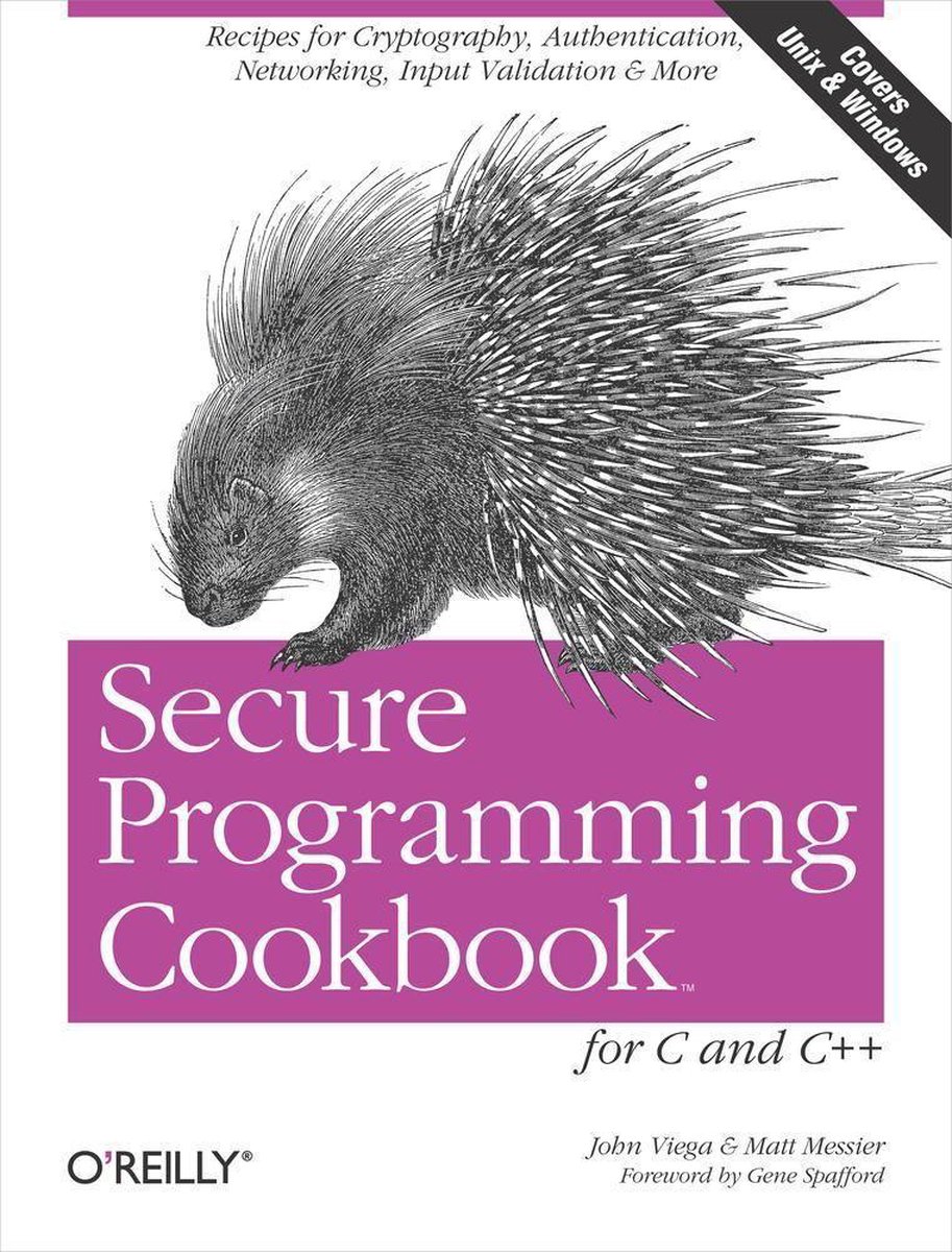 Omslag van Secure Programming Cookbook for C and C++