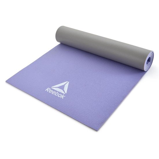 Tapis de yoga Reebok 6 mm double face violet / gris | bol.com
