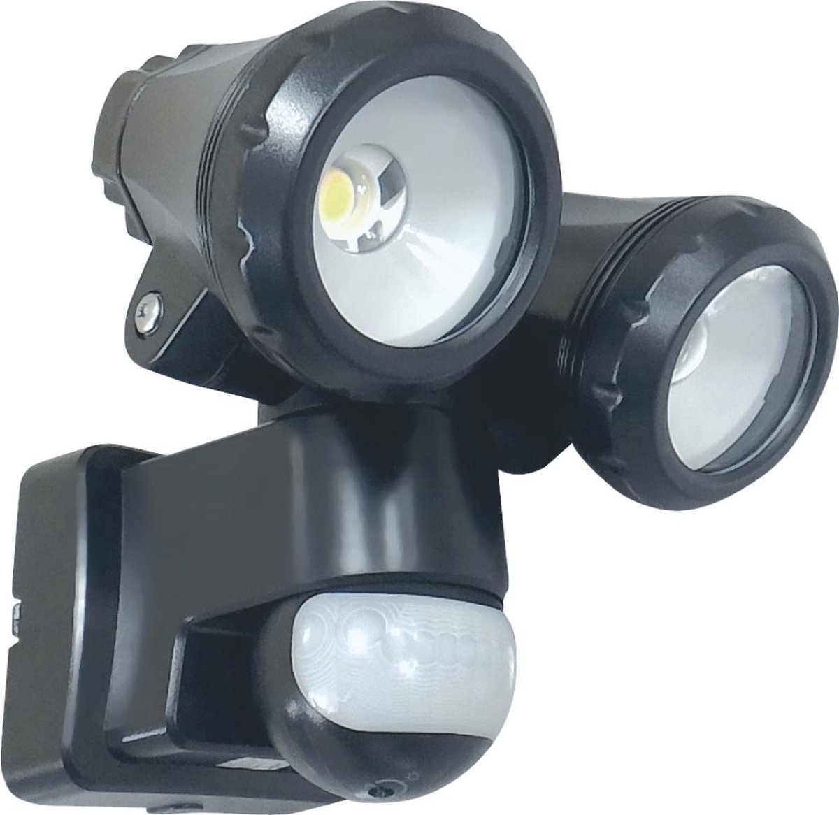 ELRO LT3510P 2-Kops LED Buitenlamp met Bewegingssensor - 2x10W 1550LM - Zwart - ELRO