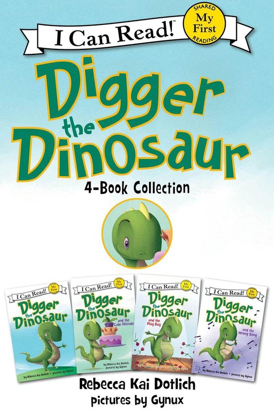 My First I Can Read - Digger the Dinosaur I Can Read 4-Book  ... - cover