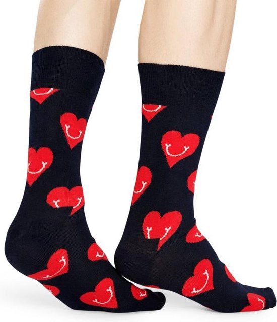 Happy Socks Smiley Heart Sock - unisex sokken Unisex - Maat: | bol.com