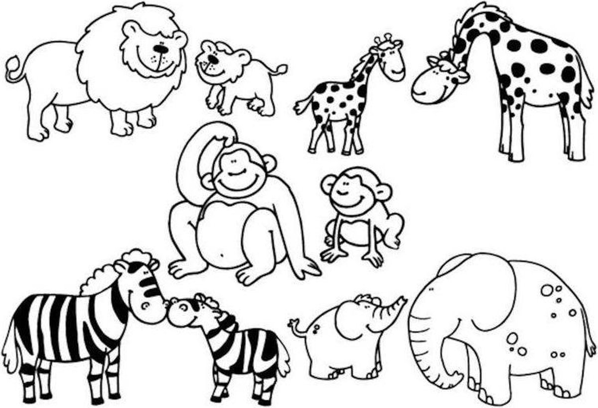 Aladine foamstempels savanne voor kinderen - creatief speelgoed.