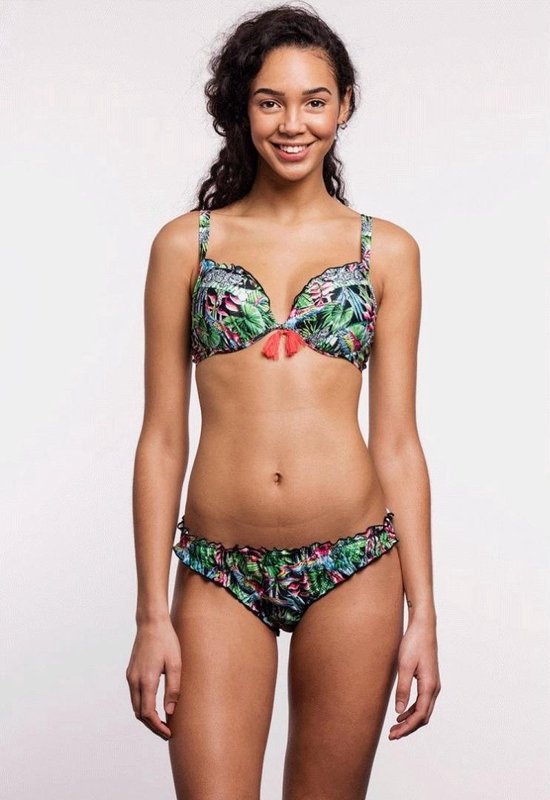 Shiwi bikini push up panter jungle - black - 36 | bol.com