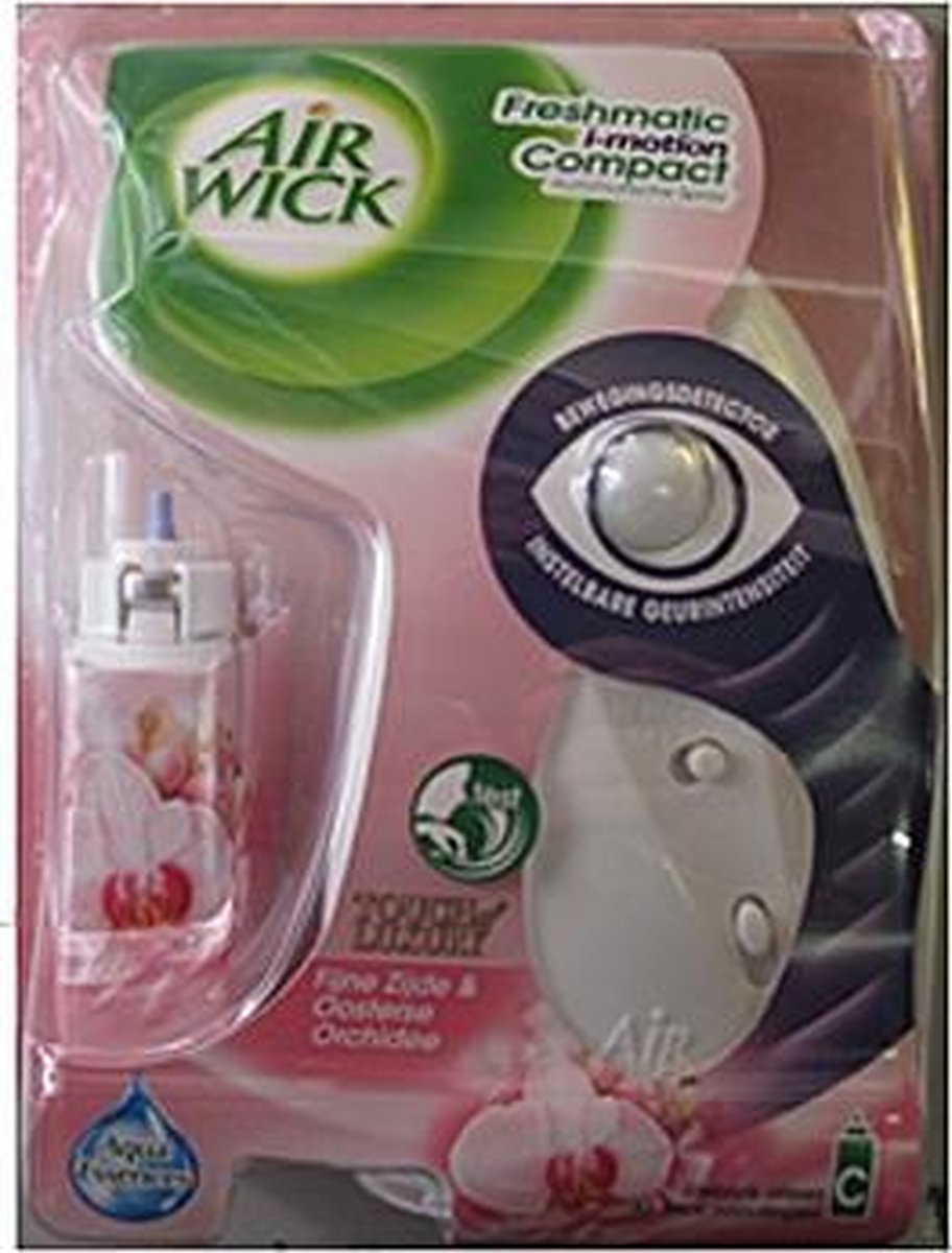 Airwick Freshmatic i-motion Compact Fijne zijde & Oosterse Orchidee Automatische Luchtverfrisser 24 ml