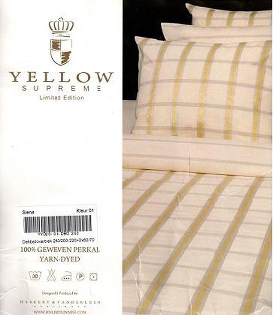 minimum Betreffende Renaissance Yellow Supreme limited edition dekbedovertrek | 240x200/220 | Siena |  bol.com