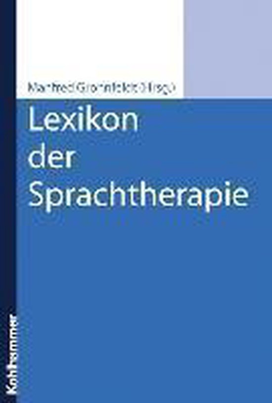 Lexikon der Sprachtherapie - cover