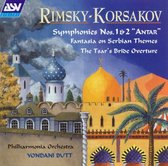 Rimsky-Korsakov: Symphonies 1 & 2, etc / Butt, Philharmonia