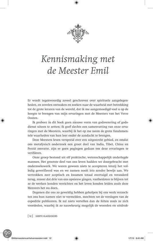 Kennismaking met de Meester Emil