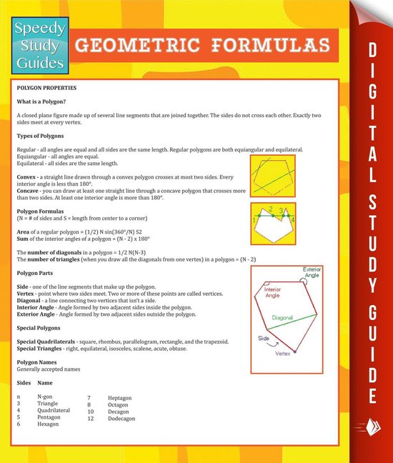 Geometric Formulas (Speedy Study Guide) - cover
