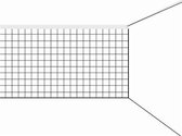 Sportec Volleybalnet Ø 1,7 Mm. 950x100cm Maas 100mm