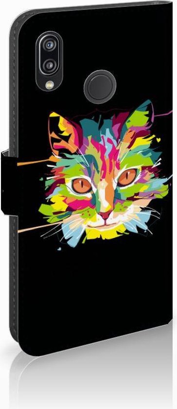 Uitlijnen Leerling Inleg GSM Hoesje Huawei P20 Lite Cat Color | bol.com