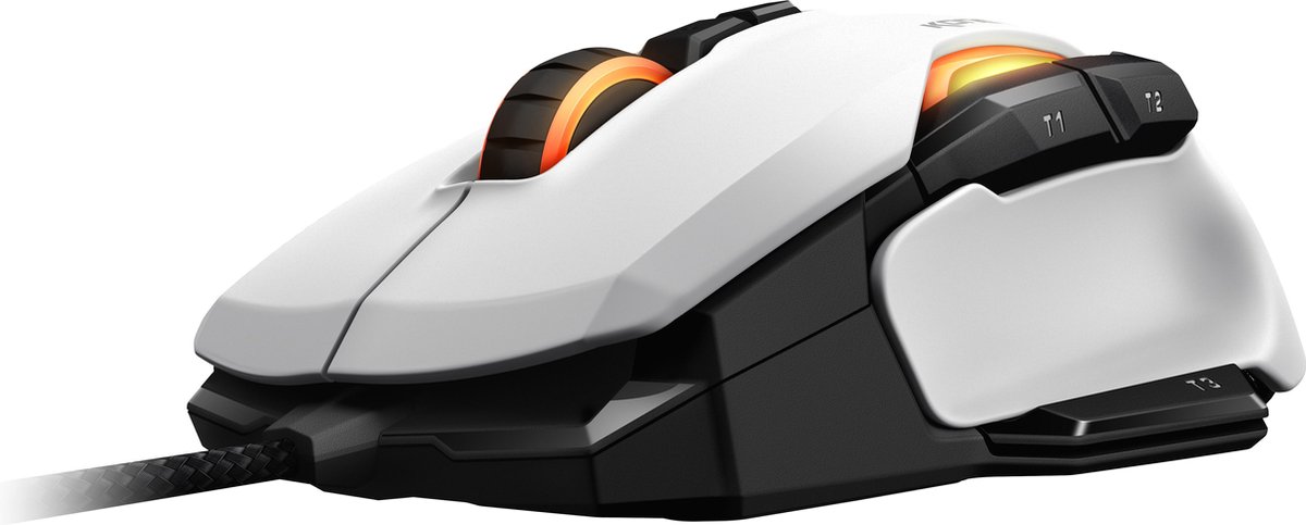 Bol Com Roccat Kone Aimo Rgb Gaming Muis 100 Dpi Wit