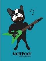 Notebook Guitar Dog Blue Series