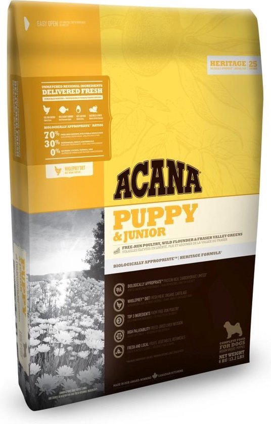 Acana Heritage Puppy & Junior 11,4 kg - Hond