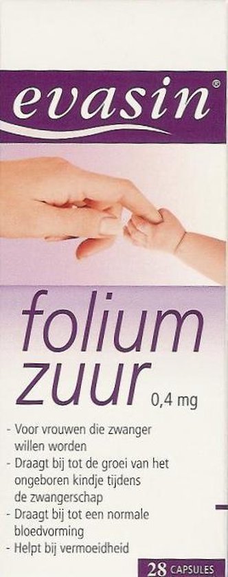 Evasin Foliumzuur - 28 Capsules - Vitaminen | bol.com